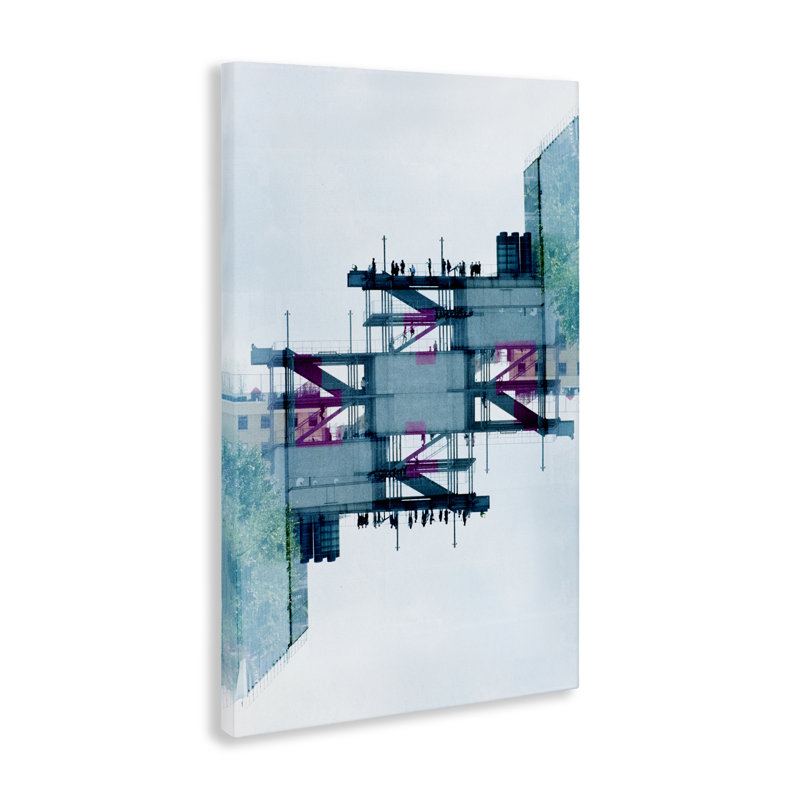 Toile à structure industrielle symétrique, design Robin Vandenabeele, H 45 po x l 30 po