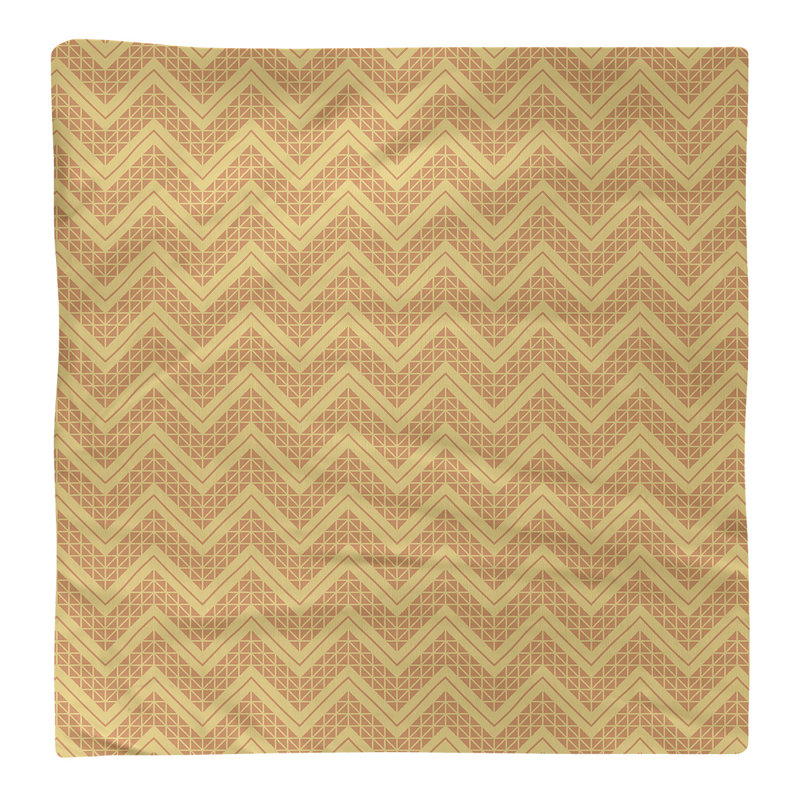 Serviette de coton à la main inversée classique Stephenie, Jaune et orange, H 0,1 po x l 22 po x P 22 po, Polyester sergé