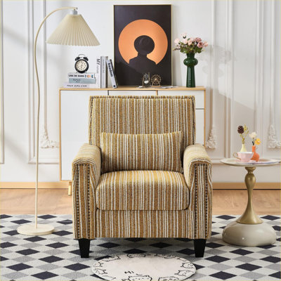 Chaise avec accoudoirs rembourrée Modern