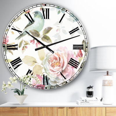 Beautiful Bird Romance II - Traditional wall clock
