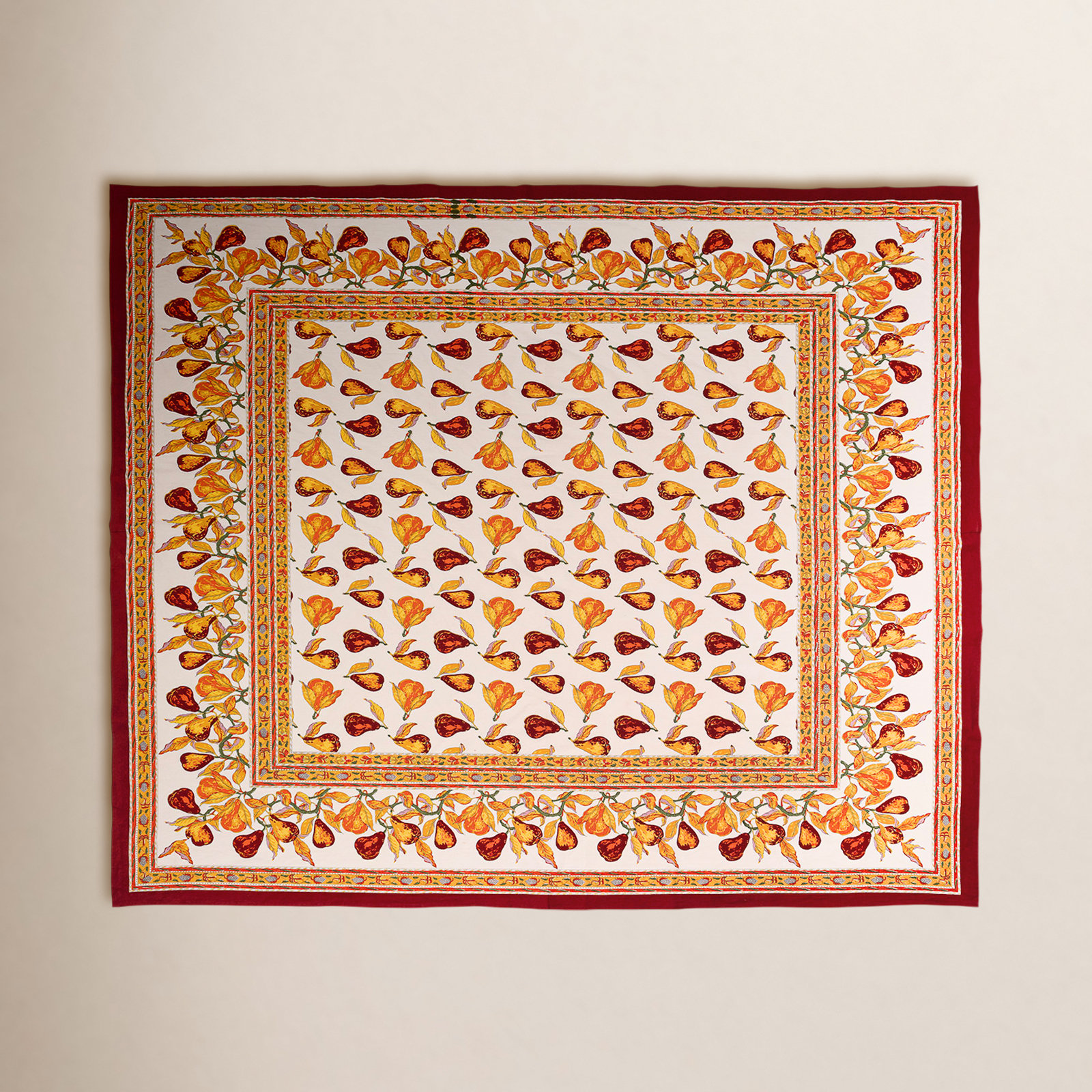 Carla Floral Tablecloth, 90" Square