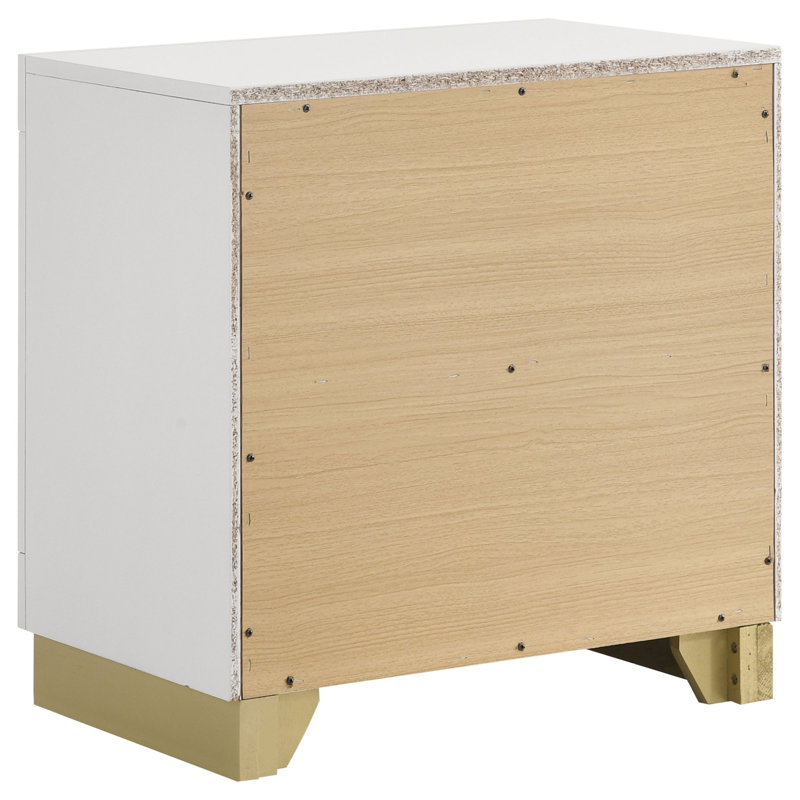 Sophia White 2-Drawer Nightstand