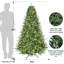 Arbre de Noël complet en PE / PVC pré-éclairé, lumières DEL et base en métal-2017212857