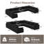 Canapé modulaire symétrique en U rembourré-1704755796