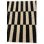 Tapis noir et blanc Orta