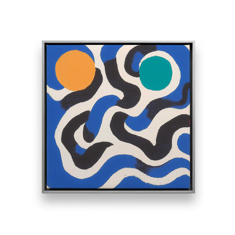 Impression sur toile «Papercut Aura I» par Walker Noble, H 36 po x l 36 po, «Floater», reproduction encadrée sans passe-par