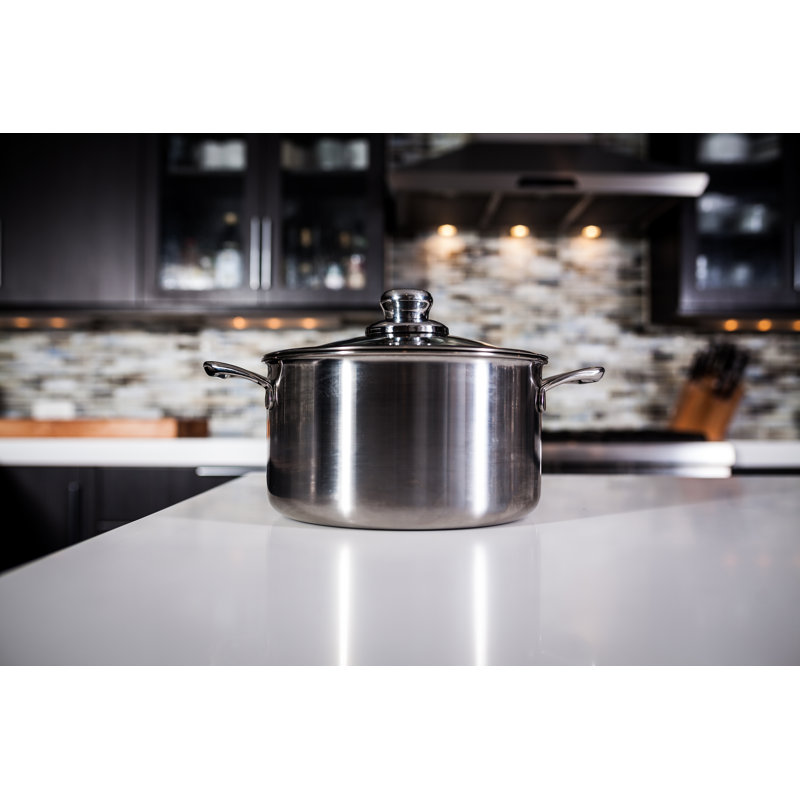 Swiss Diamond Premium Clad 7.9 qt Stock Pot w/Lid, 6.7 quarts