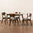 Hollman 5-piece modern rectangular dining set in White, 29.9" H X 47.2" W X 29.5" D-1339827621