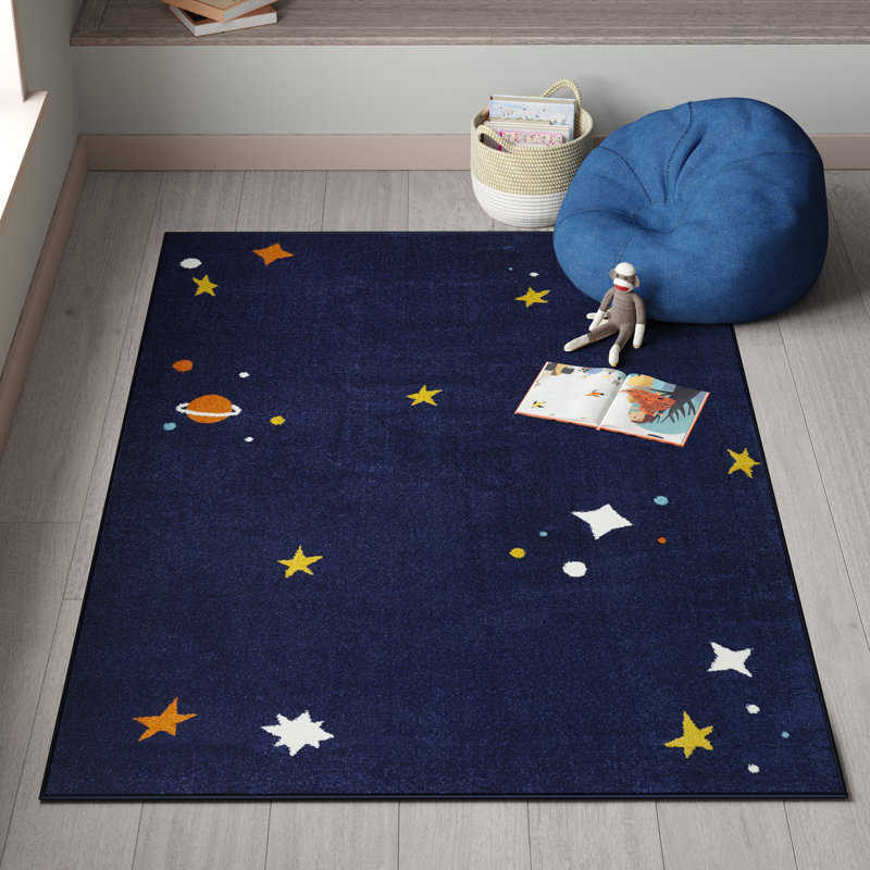 Roder Rectangle Geometric Polypropylene Plastic Rug, Rectangle 3'11" x 5'7"