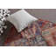 Tapis rouge Boho, tapis de décoration intérieure, tapis rétro, petits tapis de 3,4 pi x 3,4 pi, tapis turcs, tapis tissés à plat