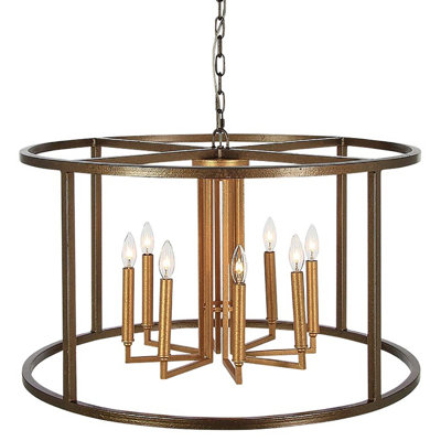 Lustre tambour à 8 lumières West Palm