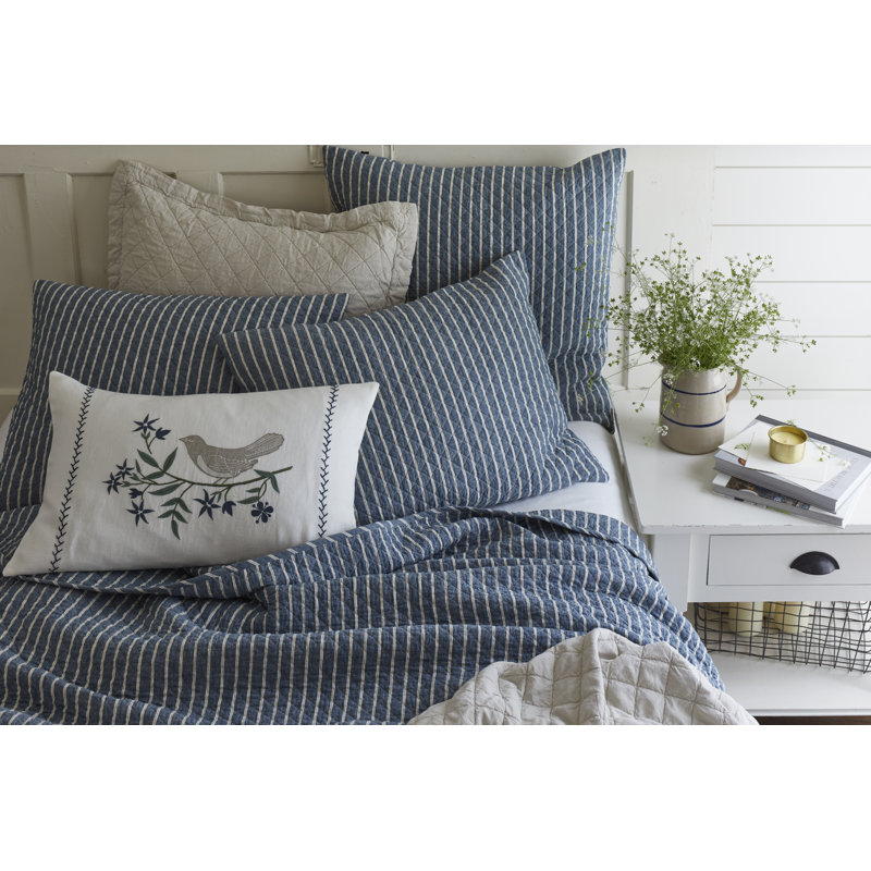 Hayslip Indigo Queen Quilt, Queen Quilt