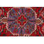 Tapis décoratif géométrique rouge 3 x 5