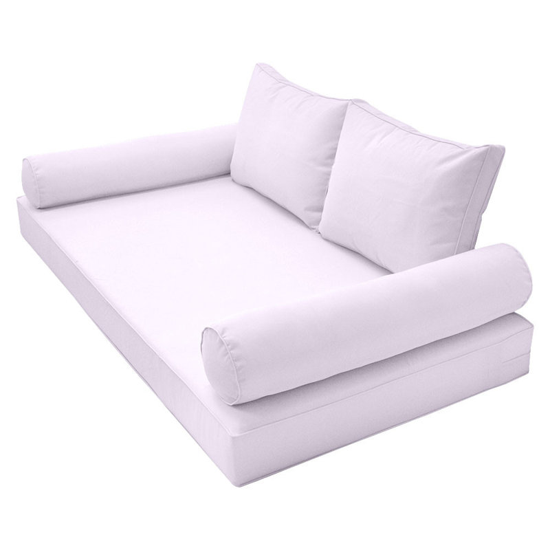 Outdoor Daybed Seat / Back Cushion, Snow White	