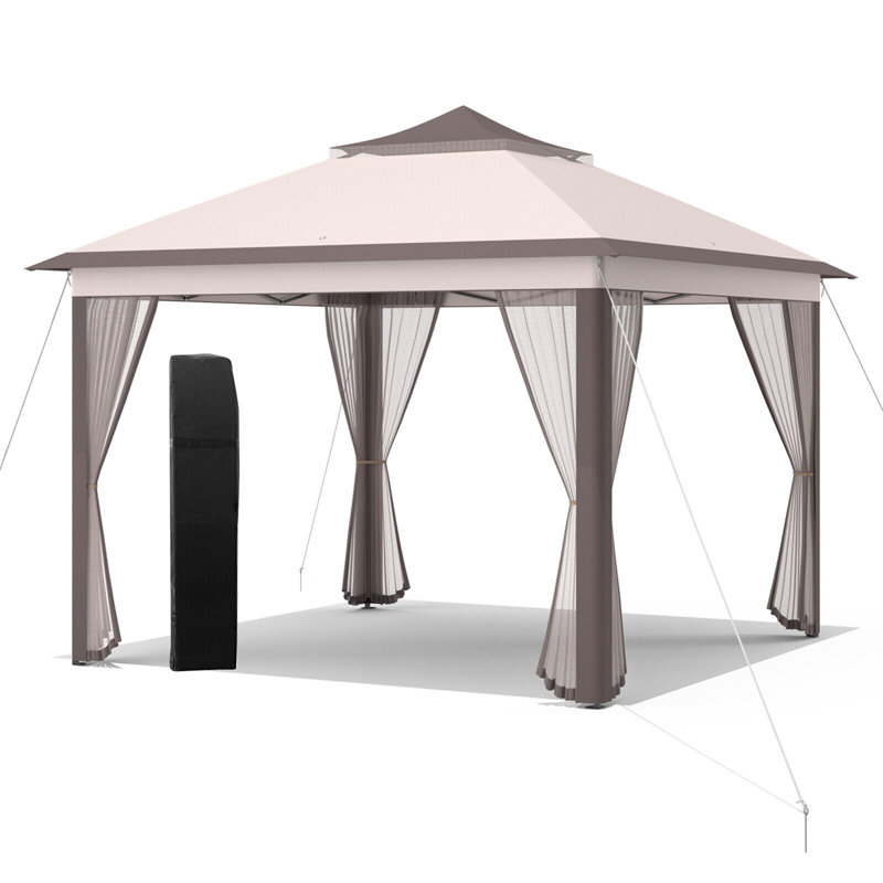 11 pi. L 11 pi. X P 11 pi. D escamotable en acier, Beige