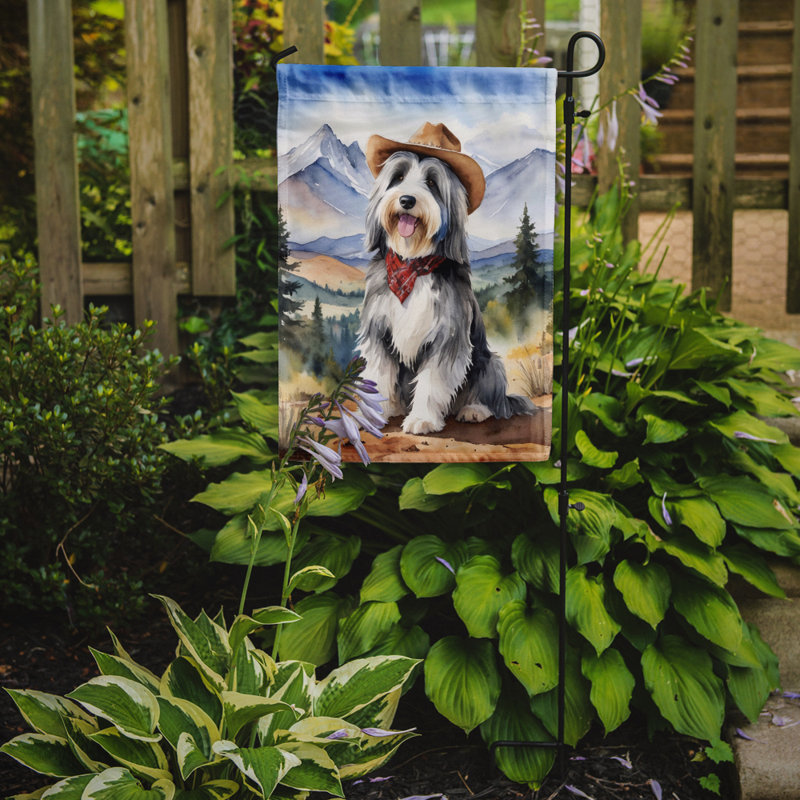 Drapeau Cowboy Welcome Garden, Colley barbu