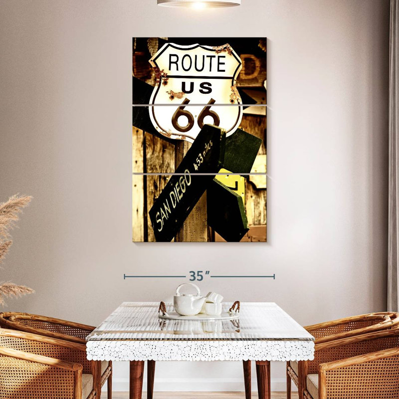 Mehar Route 66 Sign, 50" H x 32" W
