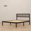 Grand lit plateforme moderne en bois massif