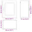 vidaXL Oven Cabinets Kitchen Cabinet Oven Unit 2 pcs Lucca Engineered Wood-130144370