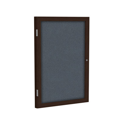 Enclosed Cabinet Fabric Bulletin Board
