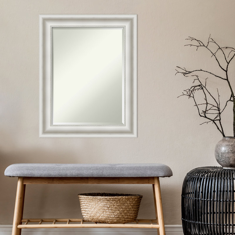 Miroir mural Warren, 29,5 po x 23,5 po, Blanc