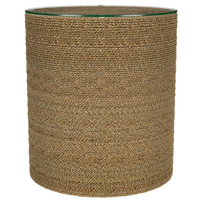 Burma Light Brown Round Side Table