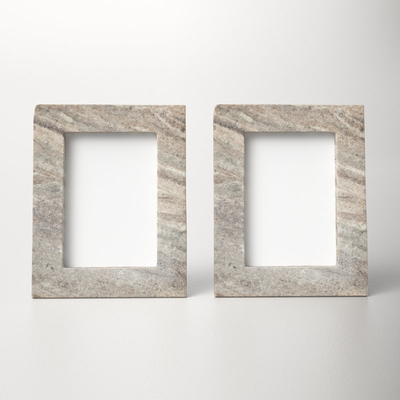 Tellis Brown Marble Matte Picture Frame, 5" x 7"