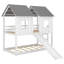 House Bunk Bed With Slide And Windows