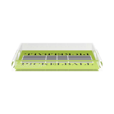 Square Geometric Decorative Tray