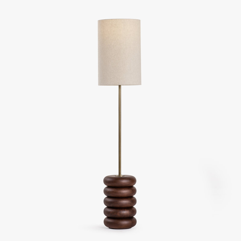 Mirela Floor Lamp - , Walnut