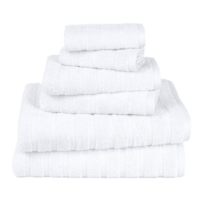 100% Cotton Zero Twist Terrycloth Quick Dry Towel (Set of 6)