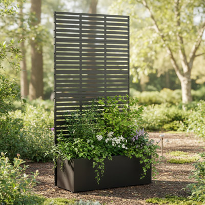 Boîte à fleurs avec treillis Louver Edition