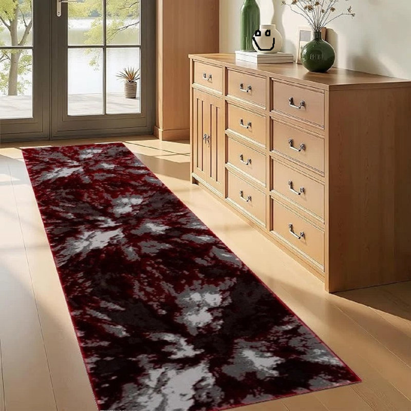 Area Rug, Navy, Runner 60 x 300 cm