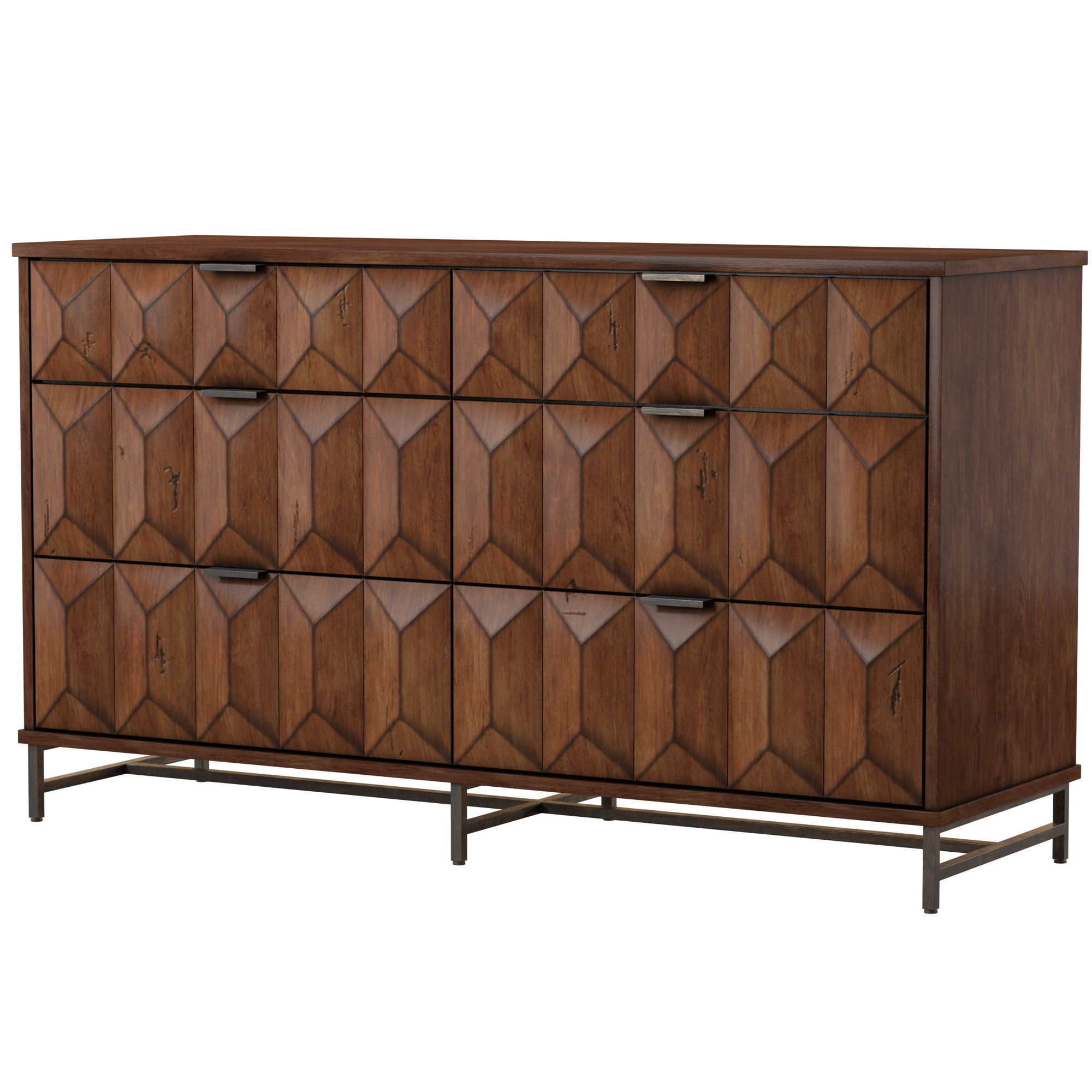 Dalhart 6 - Drawer Double Dresser - Thumbnail 2