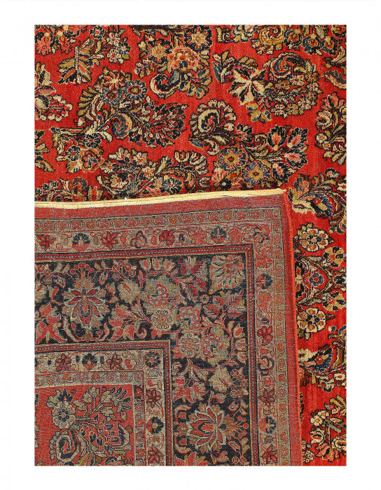 Tapis unique en laine d'agneau 21 pi x 10 pi 03 po
