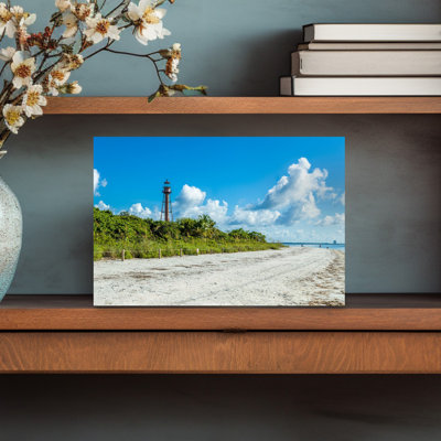 Lumière de l'île de Sanibel, parc de la plage du phare, île de Sanibel, Floride, États-Unis, architecture contemporaine, art mural plage