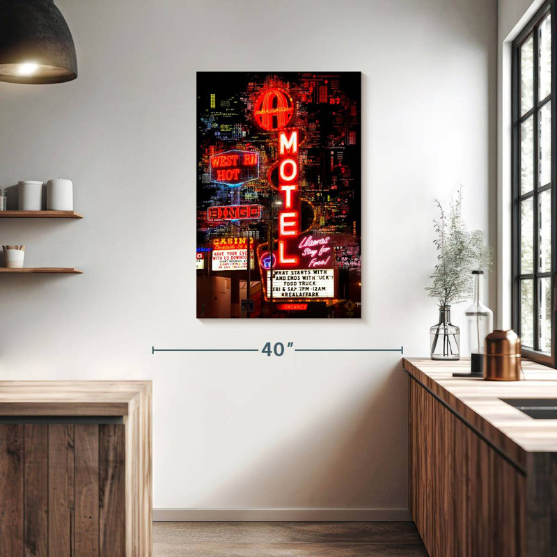 Sireci Las Vegas Bingo Motel, 39" H x 26" W