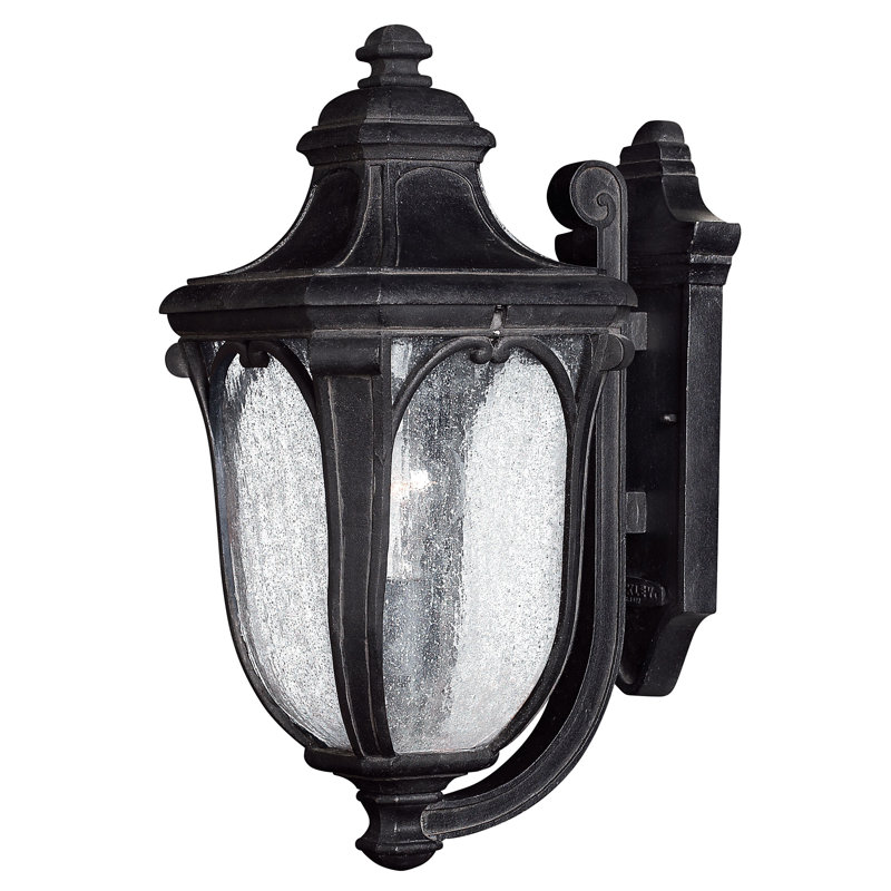 Trafalgar Outdoor Wall Lantern, Museum Black, Incandescent, No