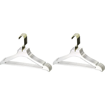 YBM Home Quality Acrylic Clear Coat Hangers Made of Clear Acrylic