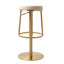Alfonz Swivel Upholstered Adjustable Height Counter Stool with Metal Frame-1876646020