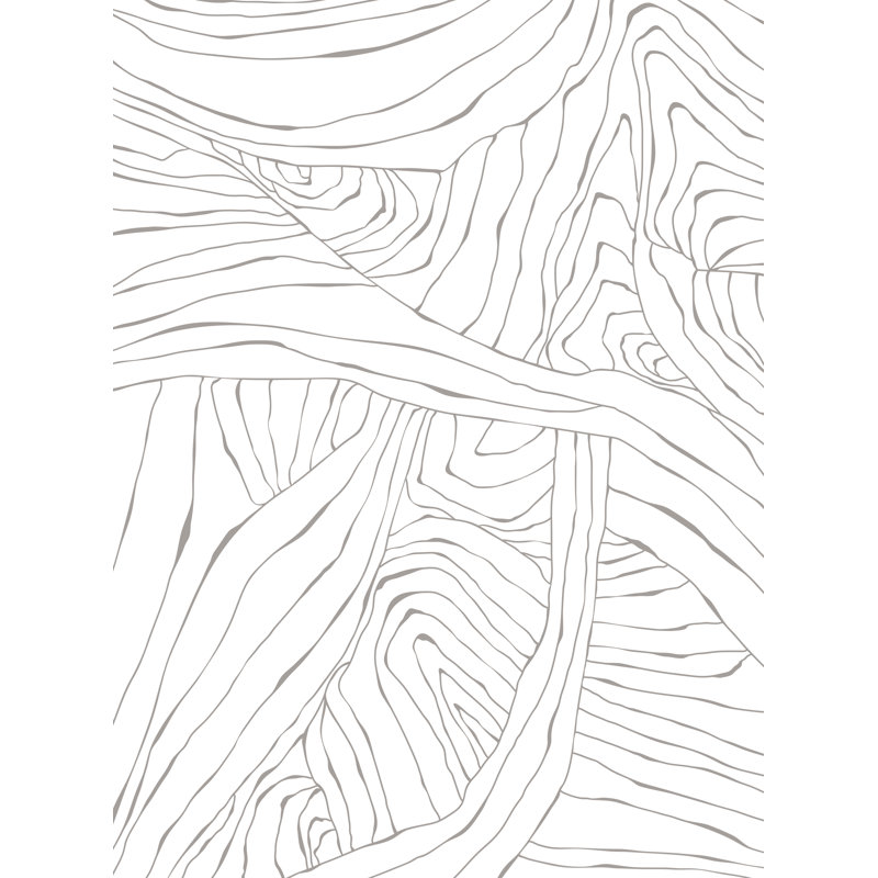 Panneau de papier peint auto-adhésif, L 2 pi x H 18 pi, Gris