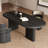 Black Oval Solid Wood Dining Tables-1795136754