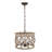 Marcus 4 - Light Wood Dimmable Drum Chandelier