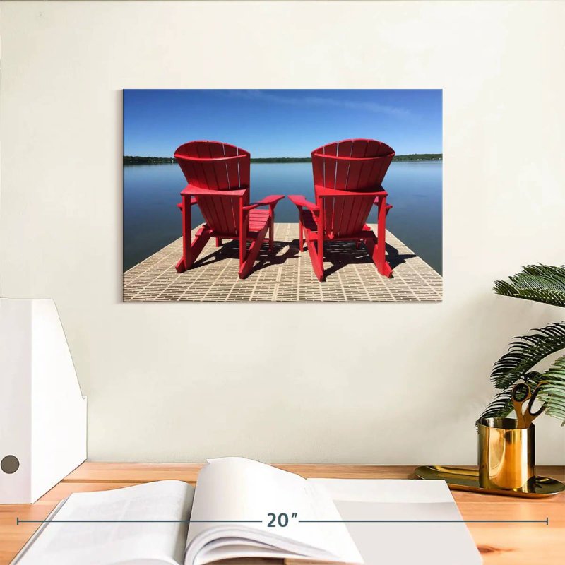 Chaises Adirondack rouges Mehar, H 8 po x l 12 po