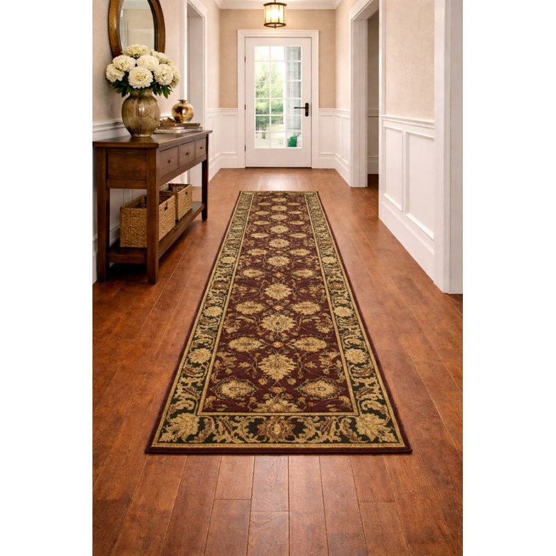Tapis rectangulaire en laine 2 pi 7 po x 10 pi