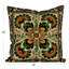 Oreiller carré en coton brodé avec motif
