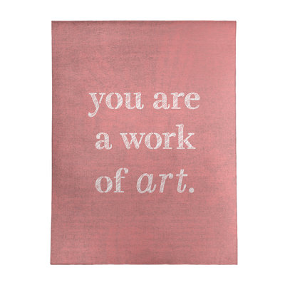 Quotes Chenille Indoor Rug