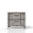 2 Drawer Nightsand In Gray Bookmatched Veneers