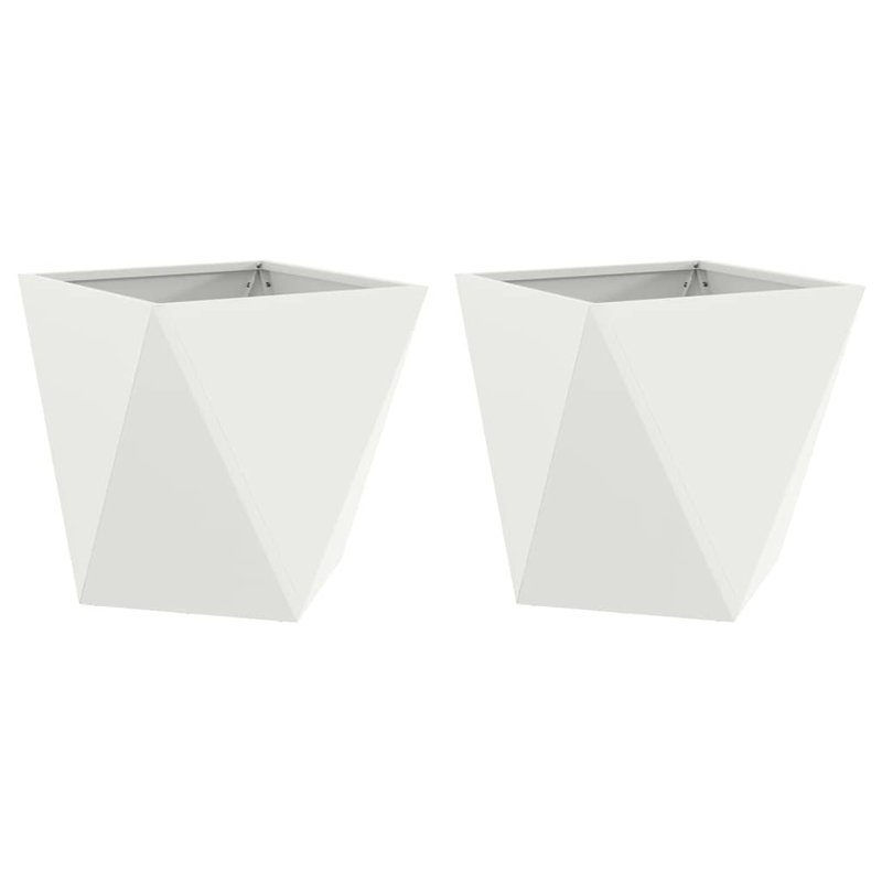 Planter Box, 40cm H x 40cm W x 40cm D, White