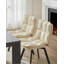 Chaise de salle à manger rembourrée à dossier (ensemble de 2)-1614003300